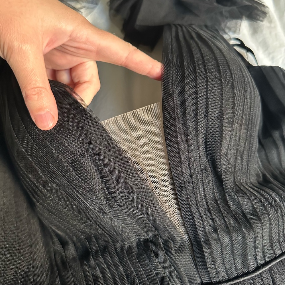 Black Ruffled Gown - Picture 7 of 7